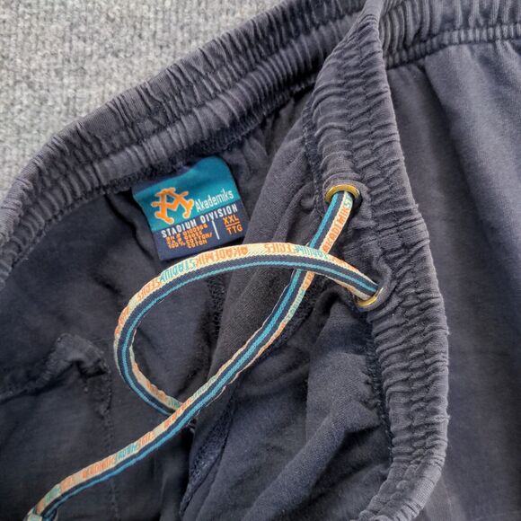Akademiks Men's Jogger Pants XXL Blue Drawstring Waist Embroidered Logo Cotton - Picture 9 of 12